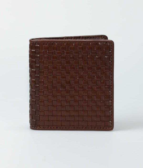 brown-men-classic-weave-wallet-trenza-tresse-1 Bifold Vertical Woven Leather Wallet