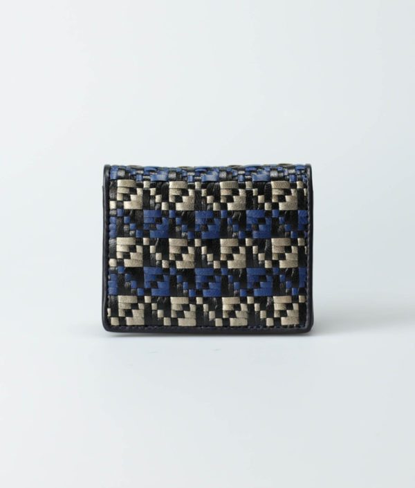 blue-tricolor-women-tribal-weave-cardcase-buna-tresse-1 Weave Purse