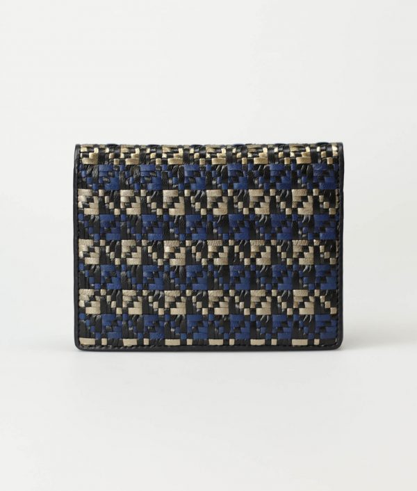 blue-tricolor-women-tribal-weave-travel-wallet-jadila-tresse-1 Jadila Wave Woven Purse